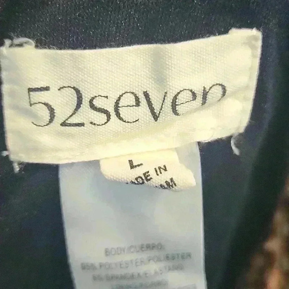 52seven Dress Mock Neck Sweater Dress Long-Sleeve Mock Neck Hacci Sz Large - Picture 11 of 11